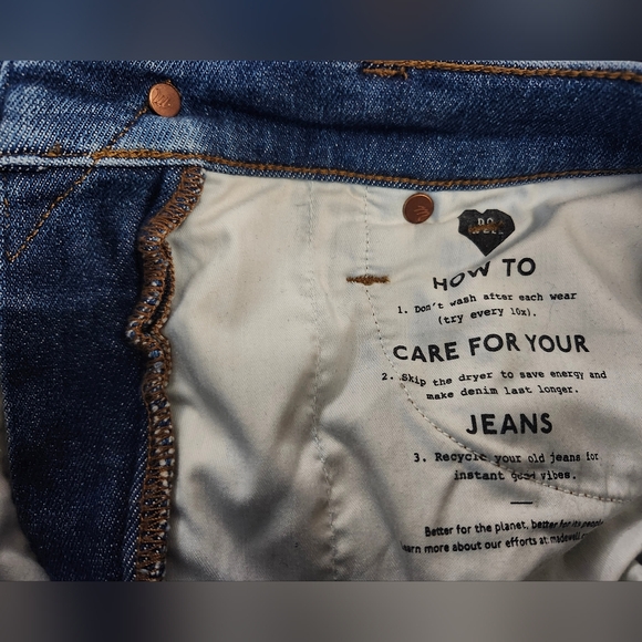 Madewell 10" High-Rise Skinny Jeans Denim 27 Medium Wash - Picture 7 of 11